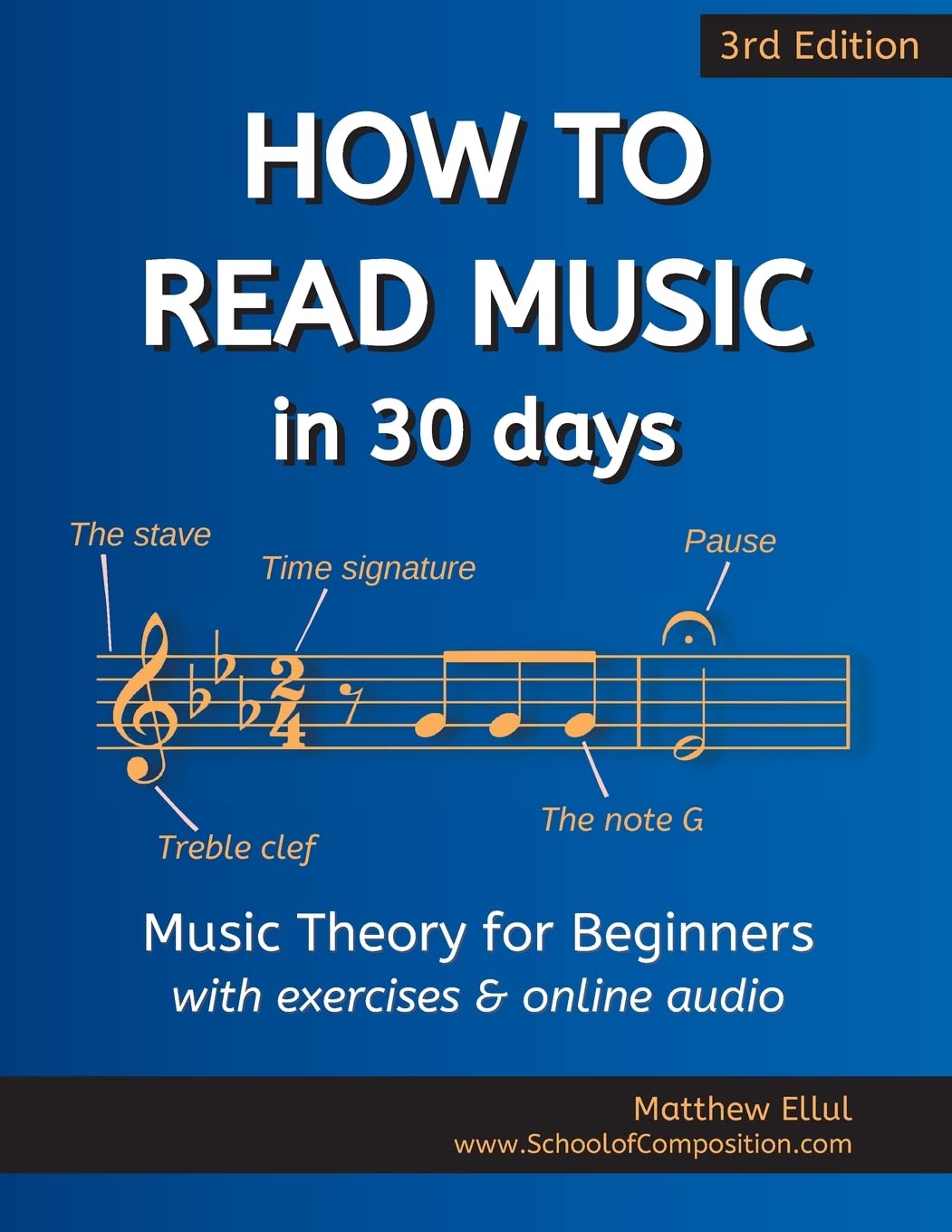 How to Read Music in 30 Days: Music Theory for Beginners - with exercises & online audio (1) (Practical Music Theory)