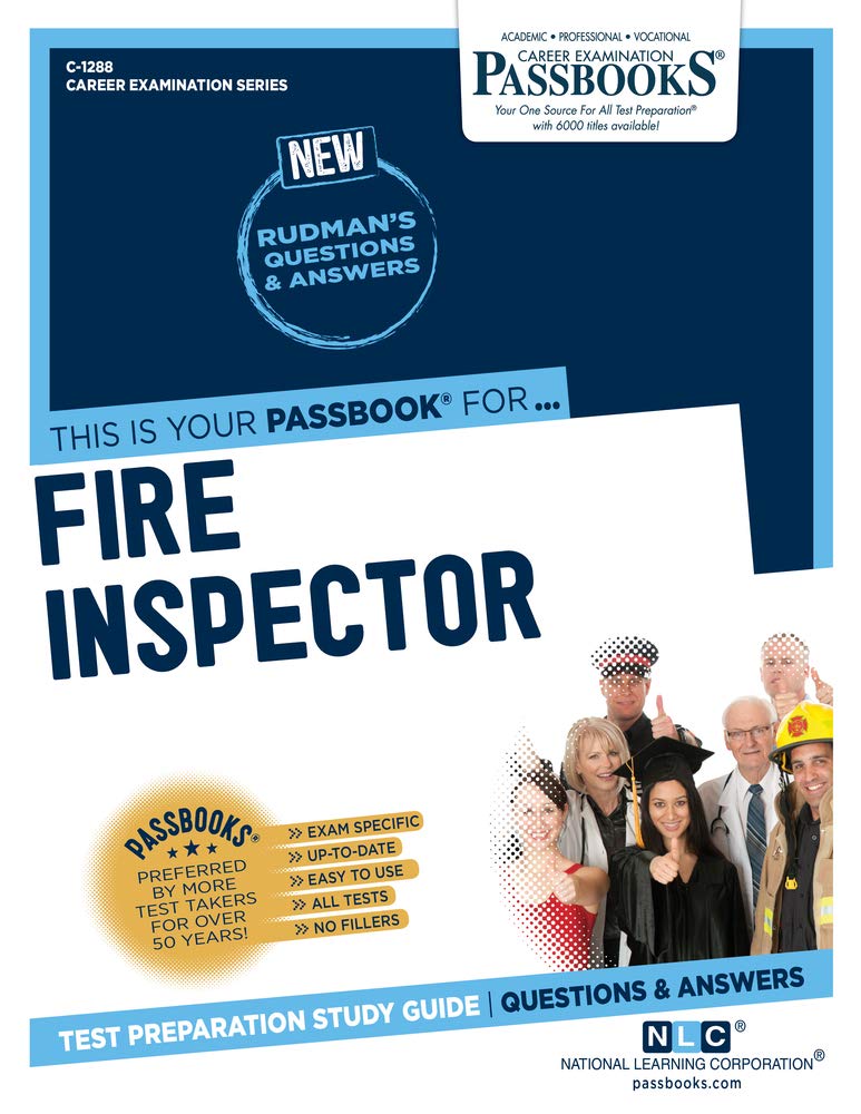 Fire Inspector (C-1288): Passbooks Study Guide (Career Examination Series)