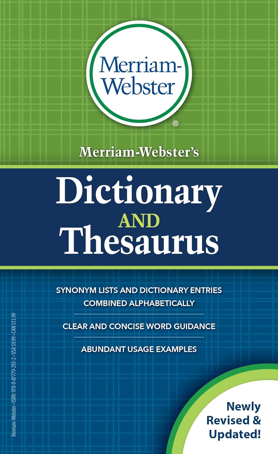 Merriam-Webster's Dictionary and Thesaurus, Newest Edition, Mass-Market Paperback